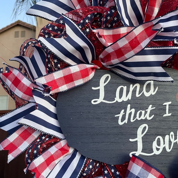 Custom Patriotic 4th of July Wreath - Picture 8 of 9